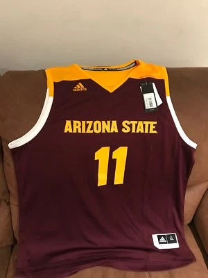 Adidas Arizona State University Ncaa Basketball Jersey NWT Size XL Men - Image 1 of 4