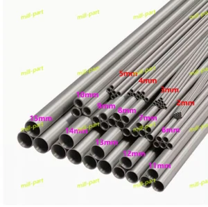 304 Stainless Steel Capillary Tube Pipe (OD 1mm -OD 10 mm) Length 500mm 2PCS - Picture 1 of 5