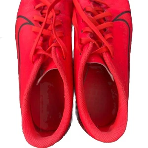 Nike Mercurial Vapor 6Y Fußballschuhe Unisex Neon Rot & Schwarz Schnürschuhe Low Top - Bild 1 von 11