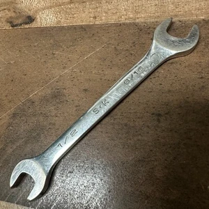 SK HAND TOOLS 86416  1/2" x 9/16" SuperKrome Open End WRENCH SAE - Picture 1 of 7