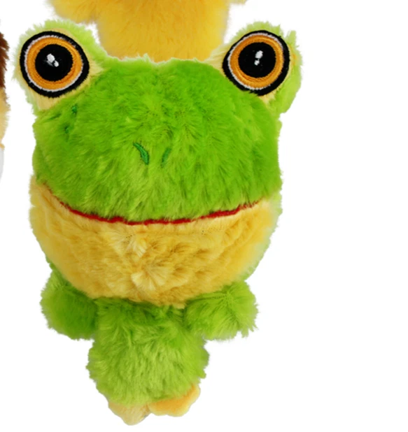 Multipet Pet Knobby Noggins 4 inch Frog big head tiny body dog toy big squeaker - Image 1 of 1