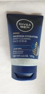 NIVEA Men Maximum Hydration Deep Cleaning Face Scrub with Aloe Vera - 4.4 Oz. - Picture 1 of 2