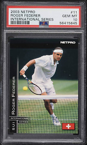 Roger Federer 2003 Netpro International Series ROOKIE #11 PSA 10