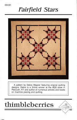 "Fairfield Stars" Thimbleberries Quilting Applique Pattern DW-001 New Uncut FF - Image 1 of 4
