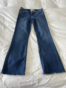 PAIGE | Women’s SZ 26 Sloane Raw Hem Stretch Bootcut Jeans - Picture 1 of 11