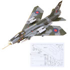 1/33 British Lightning F Mk.6 Fighter DIY Paper Model Military Puzzle Kit