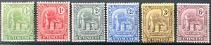 St. Vincent #SG102-SG107 Mint 1909-1911 Badge of Colony Second Issue - Picture 1 of 1