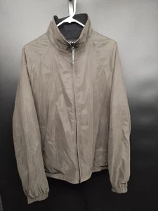 Claiborne Men's Full Zip Jacket Large Brown Warm Lined Stand Collar Casual Style - Picture 1 of 12