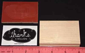 Thanks a Million de Stampin Up Quirky Quips diciendo nuevo sello único sin montar - Imagen 1 de 2
