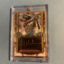 RICKEY HENDERSON 2022 TOPPS MUSEUM GOLD AUTOGRAPH #04/10 AUTO OAKLAND A's HOF