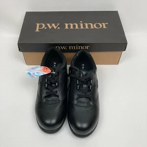 P.W. Minor Women's Leisure Black 10309 Orthopedic Diabetic Sz 6 2W - Picture 1 of 5