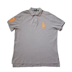 Polo Ralph Lauren Shirt Mens XXL Gray Polo Big Pony #3 Customer Fit Short Sleeve - Picture 1 of 13
