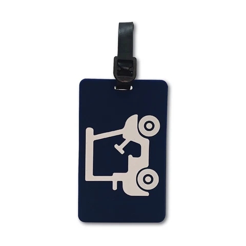 Golf Bag Tag - Navy Blue Golf Cart Cover