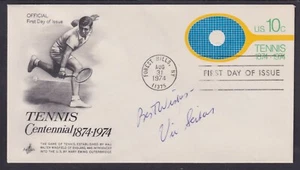 Vic Seixas (1923-2024), American Grand Slam Tennis Champion, signed Tennis FDC - Picture 1 of 1