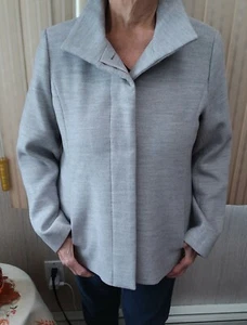 DAMEN "LANDS END" TOPPER JACKE - hellgrau in Größe 8P - neu mit Etikett - Bild 1 von 12