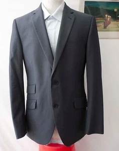 Ted Baker Jacket No Ordinary Joe Wool Size 40R Dark Gray   *pcG0319p - Picture 1 of 9