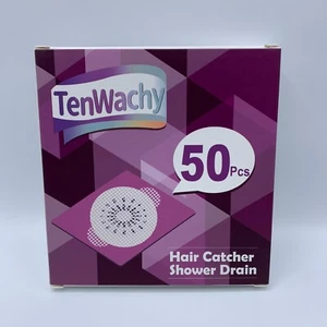 Einweg Duschabfluss Haarfänger Netz Aufkleber Sieb für Badezimmer 50 Stück - Bild 1 von 6