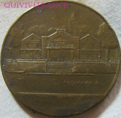 MED14126 - MEDAILLE CLUB NAUTIQUE BOURSE DE PARIS COUPE D'HIVER 1945 - Photo 1/2