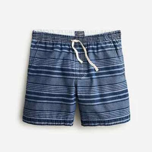 J.Crew corto dock 6" a righe indaco | L | $79,50 - Foto 1 di 4