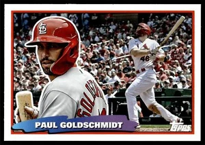 2023 Topps Update PAUL GOLDSCHMIDT OVERSIZED TOPPS BIG BASEBALL BOX TOPPER BIG20 - Picture 1 of 2