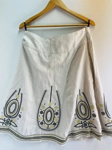 Colorado Women's Size 10 Embroidered Cotton Skirt Bohemian Hippie Beach Flared. - Bild 1 von 10