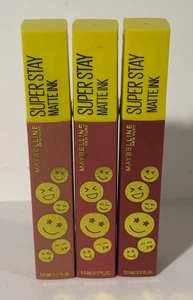 Lote (3) Lápiz labial líquido Maybelline Super Stay Matte Ink 430, 435, 455 armonizador - Imagen 1 de 3