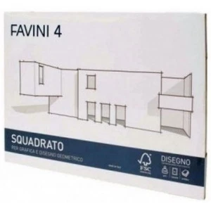 album FAVINI 4 LISCIO SQUADRATO disegno blocco 33X48 20fg 220g - Foto 1 di 1