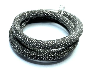 Brazalete Triple Brighton Woodstock Gris Polkadot 24 pulgadas Añadir Dijes Nuevo con Etiquetas - Imagen 1 de 5