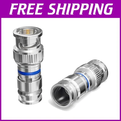 BNC Compression Connector 50 Pack - High Grade Metals - Image 1 of 4