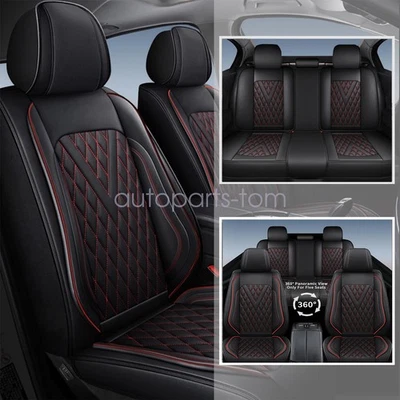Car 5-Seat Cover PU Leather Full Set Cushion Pad Fit For Nissan Juke 2011-2017 Foto 1 de 4