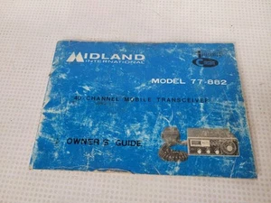 Vintage Midland Cb Owners Guide Model 77-882 - Zdjęcie 1 z 2