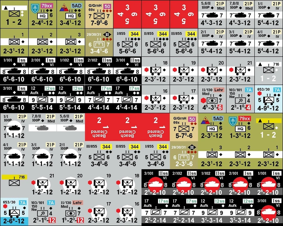 Atlantic Wall Errata Unidades Juegos de Decisión Día D Cobra Normandía Segunda Guerra Mundial Foto 1 de 1