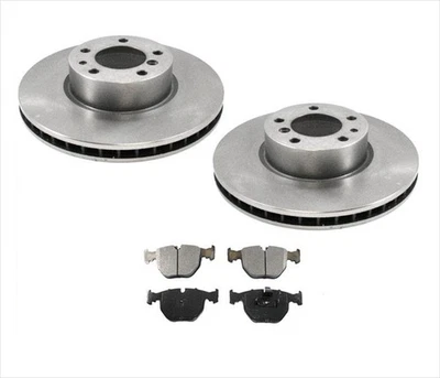 Front Brake Rotors & Ceramic Pads Fits 1995-2001 BMW 740i 740iL - Image 1 of 4