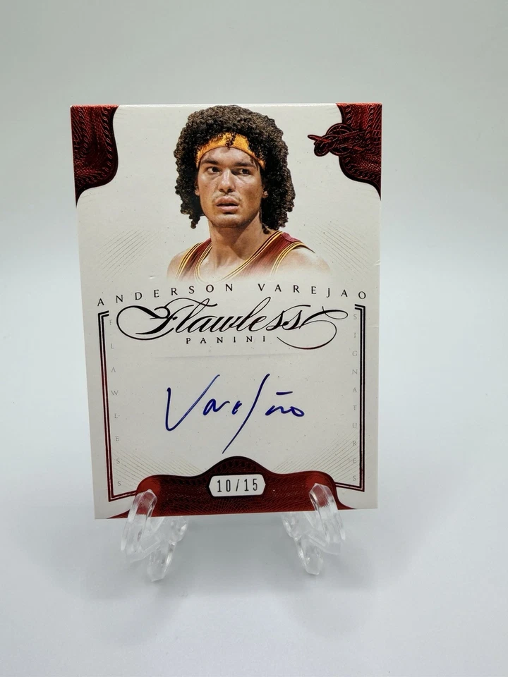 2012-13 Panini Flawless Anderson Varejao Ruby Autograph #10/15 Cavs Auto - Image 1 of 1