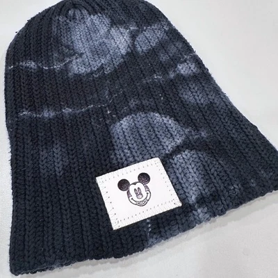 Disney x Love Your Melon Tie Dye Beanie Hat Womens Black - Image 1 of 4