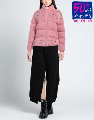 RRP €3200 ALANUI Bandana Jacquard Wool Down Puff Knitted Jacket Size M High Neck - Image 1 of 4