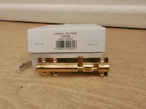 FRELAN JEDO J1001BD 75mm 3" BRASS STRAIGHT SLIDING BARREL BOLT - Picture 1 of 1