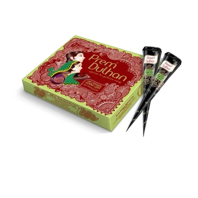 Natural Ready to Use Henna Paste Hair Color, Hair Dye Cones Brown Color 12 Cones - Image 1 of 4