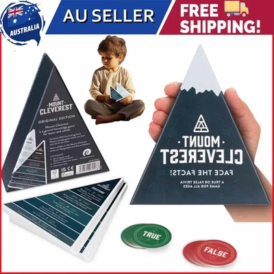 MOUNT CLEVEREST - Original Edition True or False Trivia GameFun Family Card Game - image 1 of 4