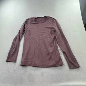 Icebreaker Merino 260 Shirt Womens Large Purple Long Sleeve Wool Base Layer - Picture 1 of 11