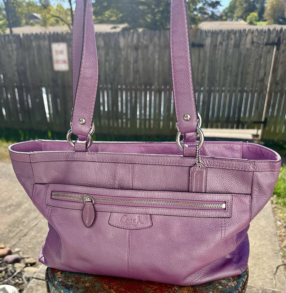 Coach Tote Purple Bags & Handbags for Women for sale | eBay