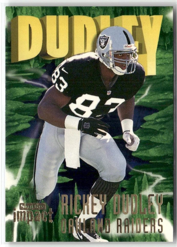1997 SKYBOX IMPACT RICKEY DUDLEY OAKLAND RAIDERS #21 - Image 1 of 3