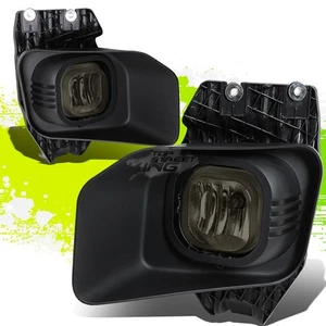 PAIR SMOKED HOUSING FRONT HEAD BUMPER FOG LAMP+WIRING FOR 11-16 FORD F250-550 - Picture 1 of 5