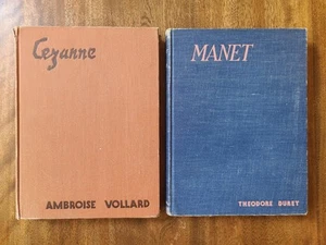 2 Art Books, 1937 Life & Works of CEZANNE and MANET Illustrated Hardcover - Imagen 1 de 10