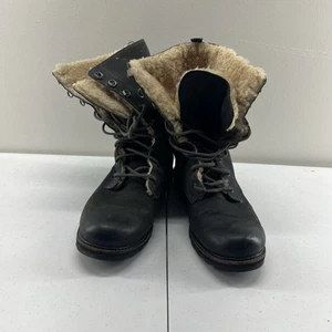 Sorel NL1784 Damen Wicked Arbeitsstiefel schwarz Leder Lammfell gefüttert Größe 8 - Bild 1 von 5