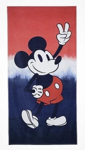 "Toalla americana de playa estampada Disney Mickey Mouse tamaño grande 36"" x 72"" algodón" - Imagen 1 de 1