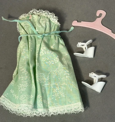 1964 Ideal Tammy doll's MOM Nighty Nite Gown and shoes  12 inch doll  VINTAGE - Image 1 of 4