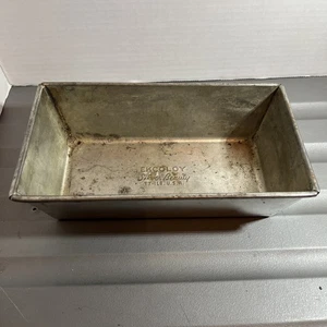 Ekcoloy Silver Beauty - 1930s Steel Loaf Pan - Baking Bread T7 1lb - Made In USA - Bild 1 von 8