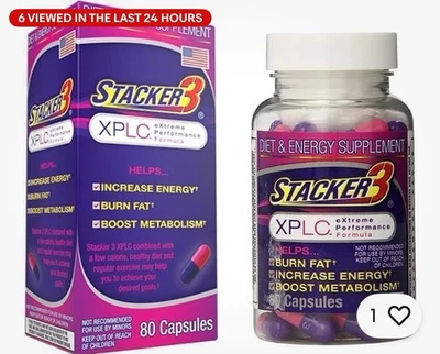 Apilador 3 XPLC Fórmula Rendimiento Extremo Quemador de Grasa 80 Cápsulas Exp 12/2028 Foto 1 de 2