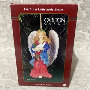Carlton Karten Erbstück Sammlung Heaven N' Nature Engel Ornament 1998 - Bild 1 von 4